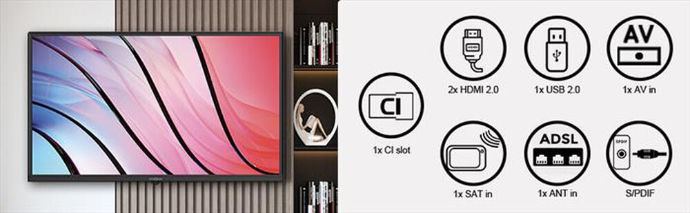 Immagine del prodotto STRONG - TV LED 32" SRT32HF2003-nero