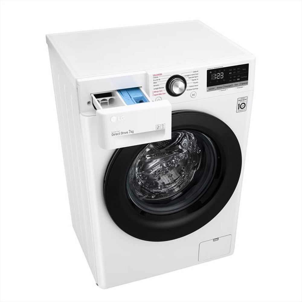 "LG - Lavatrice F2WV3S7S6E 7 Kg Classe D-White"