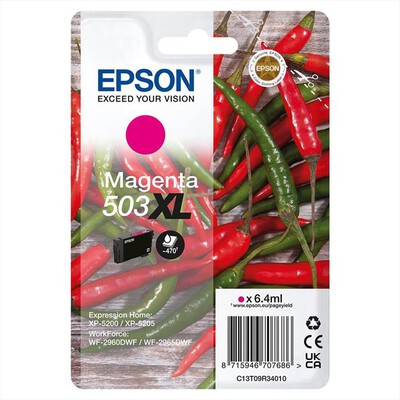 EPSON - INK SERIE PEPERONCINI MAGENTA 503 STD-Magenta