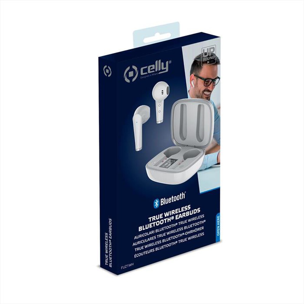"CELLY - FUZ1 - BLUETOOTH EARPHONES-Bianco"