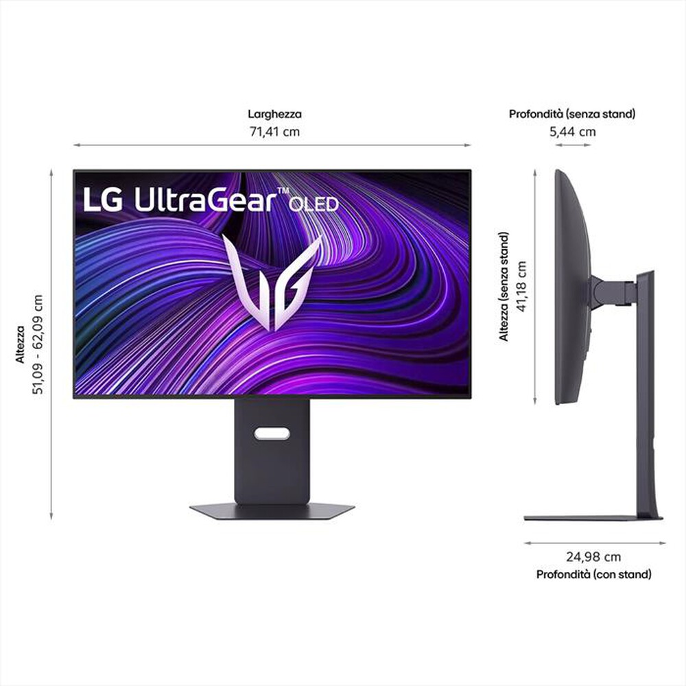 Immagine del prodotto LG - MONITOR GAMING OLED 32" 4K  32GX850A 165HZ