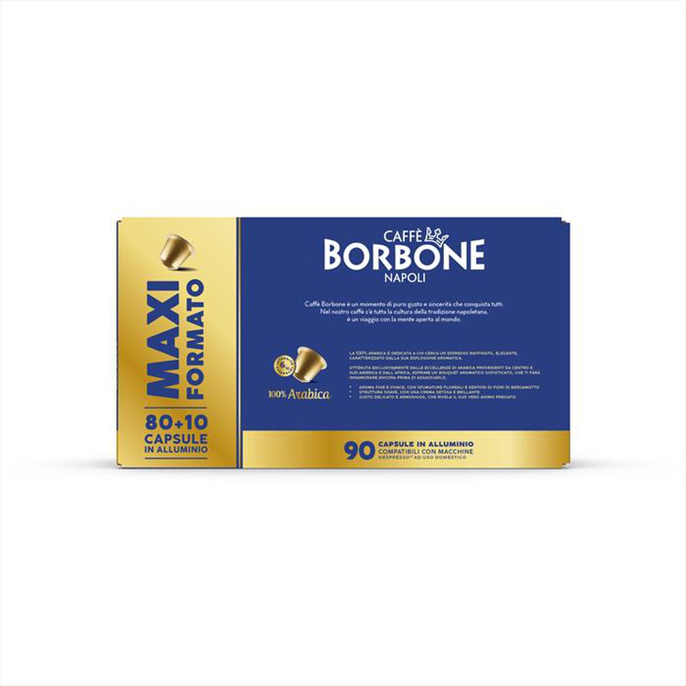 Immagine del prodotto CAFFE BORBONE - NESPRESSO ALLUMINIO 100% ARABICA 80+10 PZ