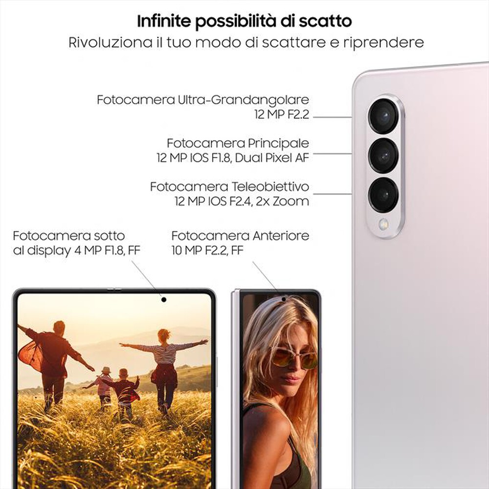 "SAMSUNG - GALAXY Z FOLD3 5G 512 GB-Phantom Silver"