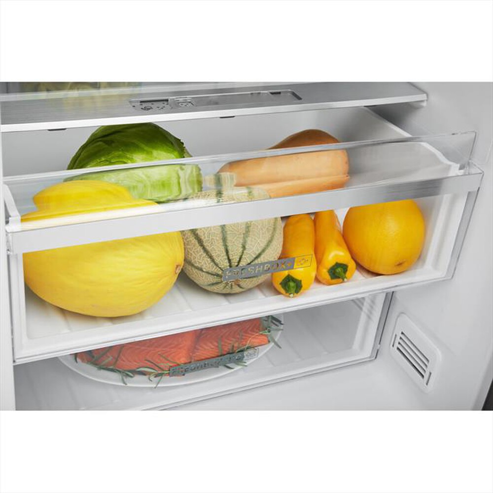 "WHIRLPOOL - Frigorifero combinato W7 831T MX Classe D 378lt-MIRROR INOX"