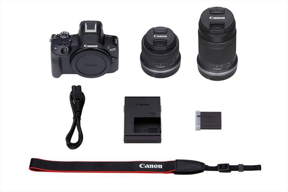 Immagine del prodotto CANON - Fotocamera EOS R50+RF-S 18-45 IS STM+RF-S 55-210-Black