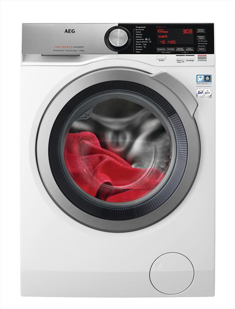 Image of AEG L7FEC14SX Lavatrice 10 KG Classe A 1400 Giri/Min (Bianco - Grigio)