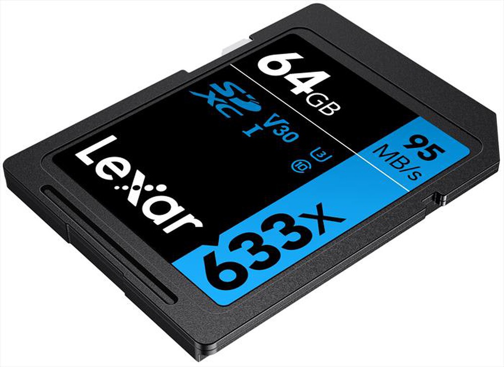 "LEXAR - 64GB 633X PRO SDXC U1 CL.10 UHS-1-Black/Blue"