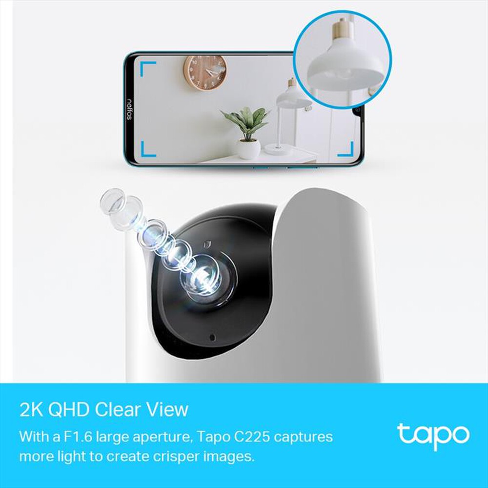 Immagine del prodotto TP-LINK - Telecamera sorveglianza  AI, Ris 2K, WI-FI