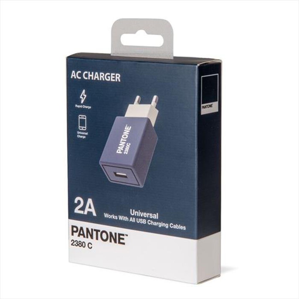 "PANTONE - PT-AC1USBN - PANTONE WALL CHARGER 2.1A-BLU/PLASTICA"
