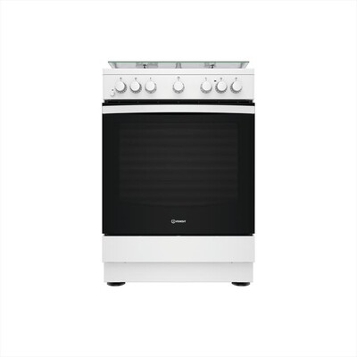 INDESIT - Cucina a gas IS67G4PHWE Classe A-Nero, Bianco