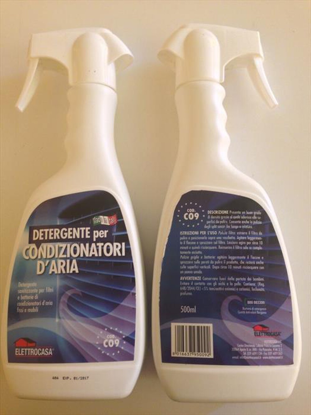 "ELETTROCASA - CO9 - Detergente per condizionatori"