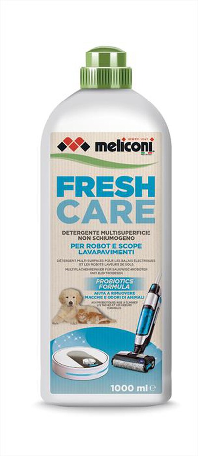 MELICONI - Detergente per scope elettriche e robot FRESH CARE-Bianco