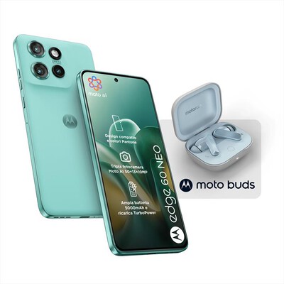 MOTOROLA - Smartphone EDGE 60 NEO + MOTO BUDS-PANTONE Frostbite