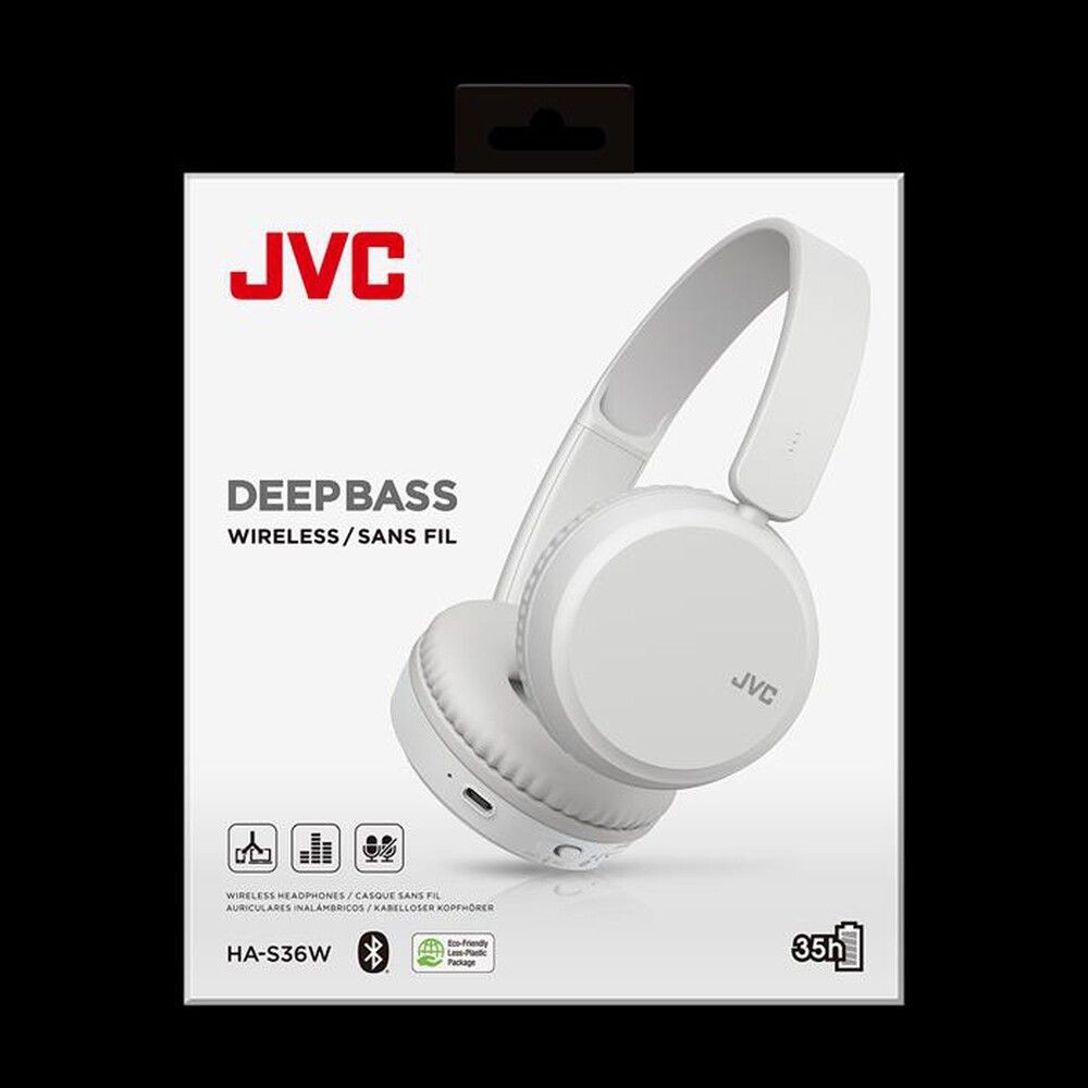 "JVC - Cuffie a padiglione chiuso HA-S36W-BIANCO"