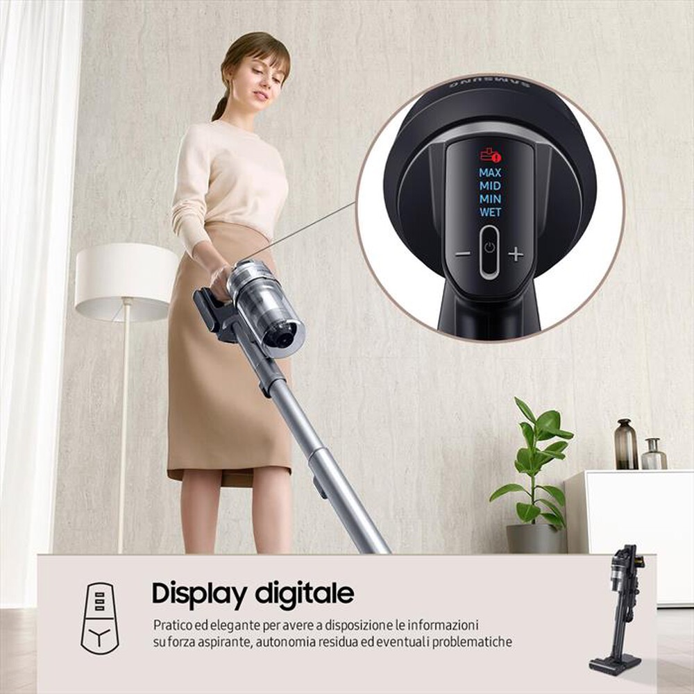 Immagine del prodotto SAMSUNG - Scopa elettrica JET 95 COMPLETE EXTRA VS20C9554TK-SATIN BLACK