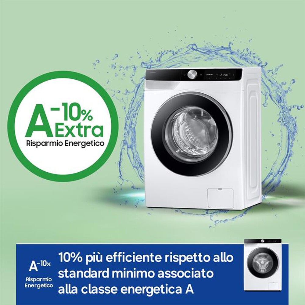 Immagine del prodotto SAMSUNG - Lavatrice WW90DG6G94LKU3 9KG Classe A-bianca con obl&ograve; -pannello nero