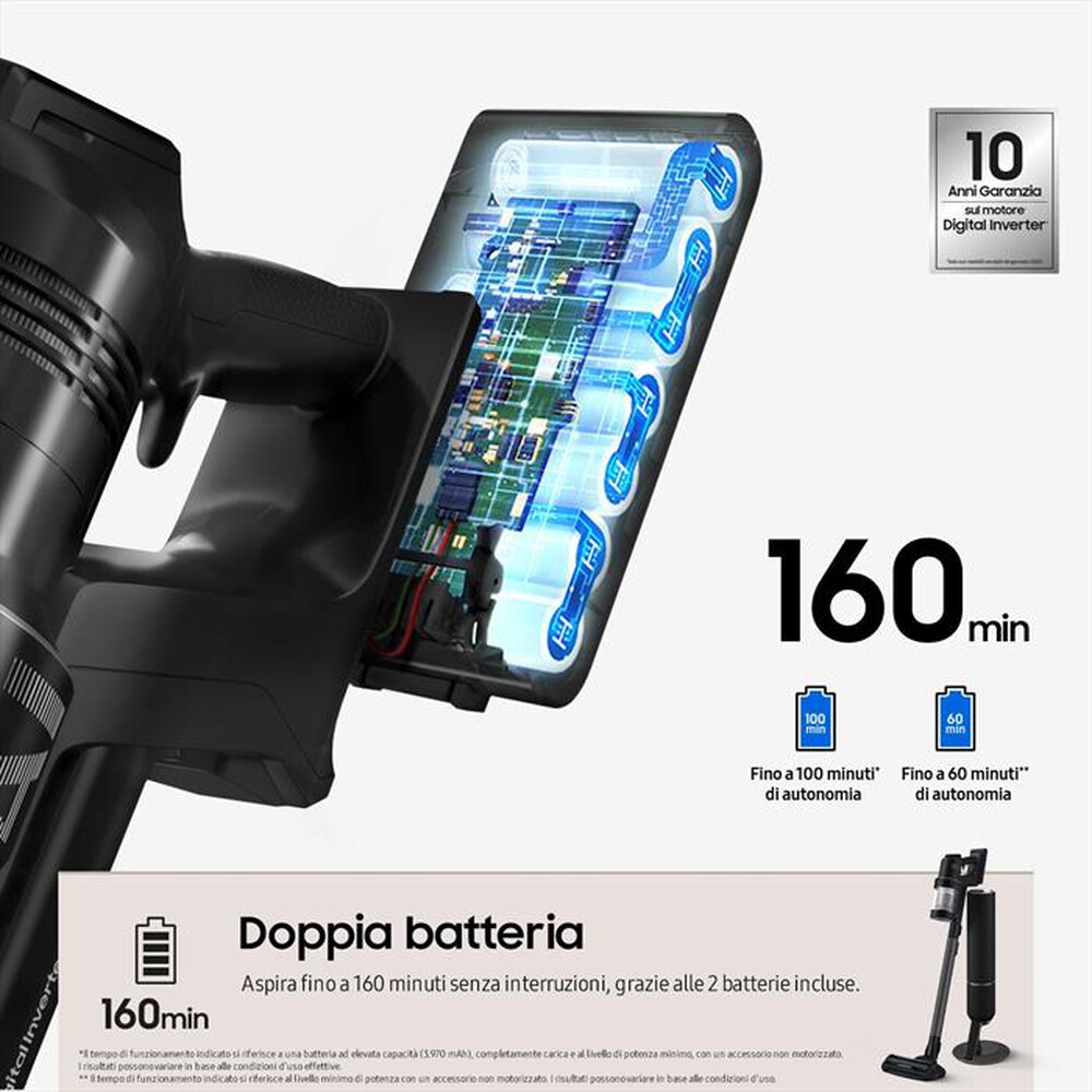 "SAMSUNG - BESPOKE JET AI COMPLETE EXTRA VS28C9784QK-Satin Black"