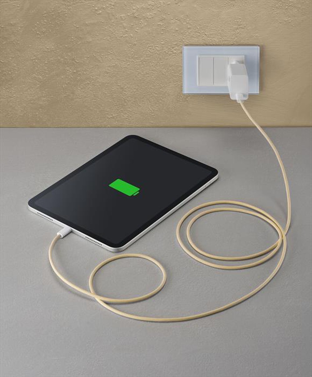 Immagine del prodotto CELLULARLINE - FLEXFORCE CAVO SILICONATO TELATO USB-C TO USB-C-Giallo