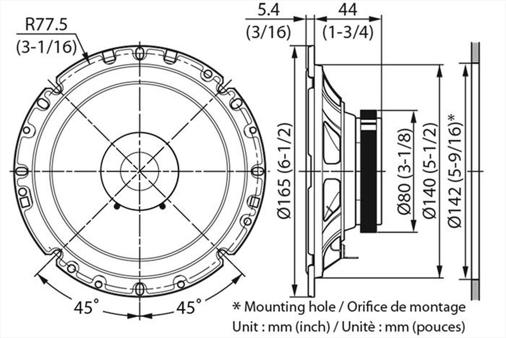 Immagine del prodotto KENWOOD - Coppia altoparlanti KFC-S1756-Nero