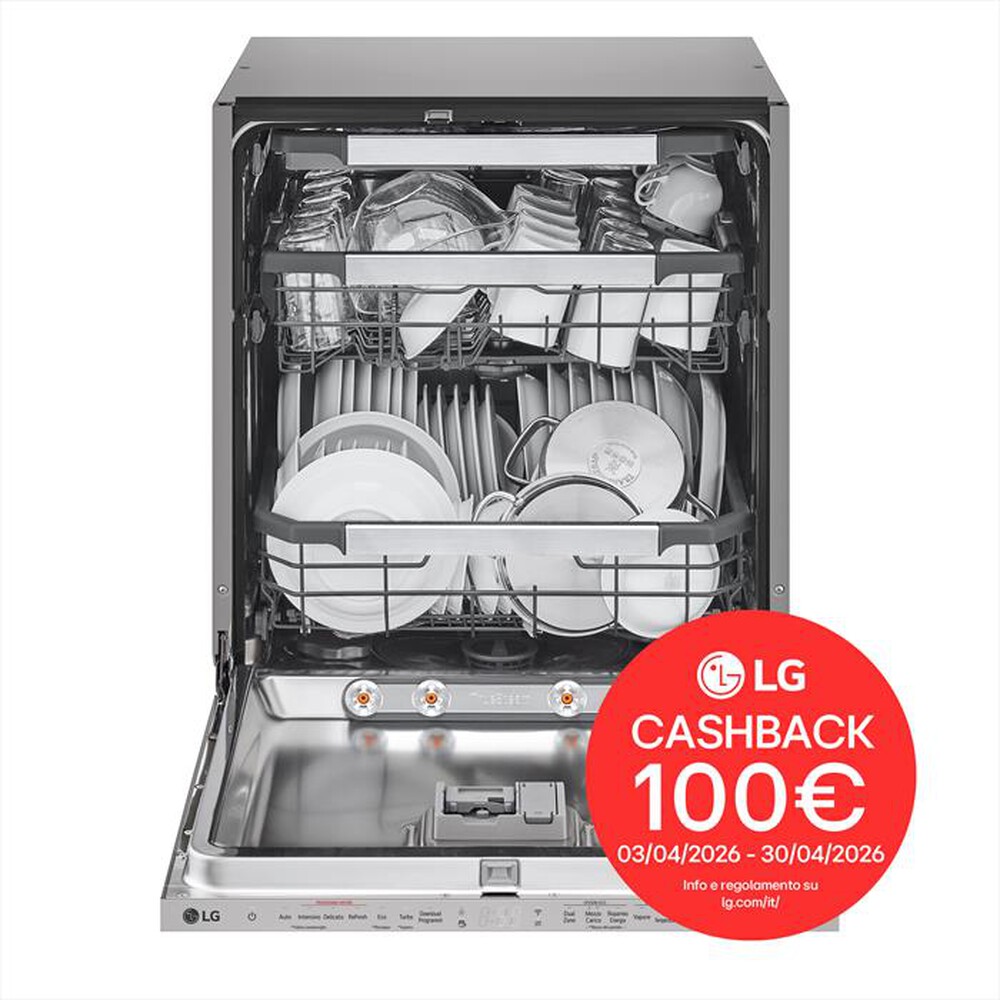 Immagine del prodotto LG - Lavastoviglie DB597TXS  Classe A-20% 14coperti-Noble Steel