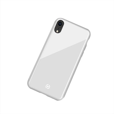CELLY - COVER PER IPHONE XR-Bianco/Vetro temperato+TPU
