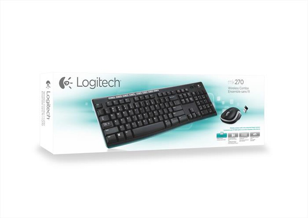 "LOGITECH - Wireless Combo MK270-Nero"