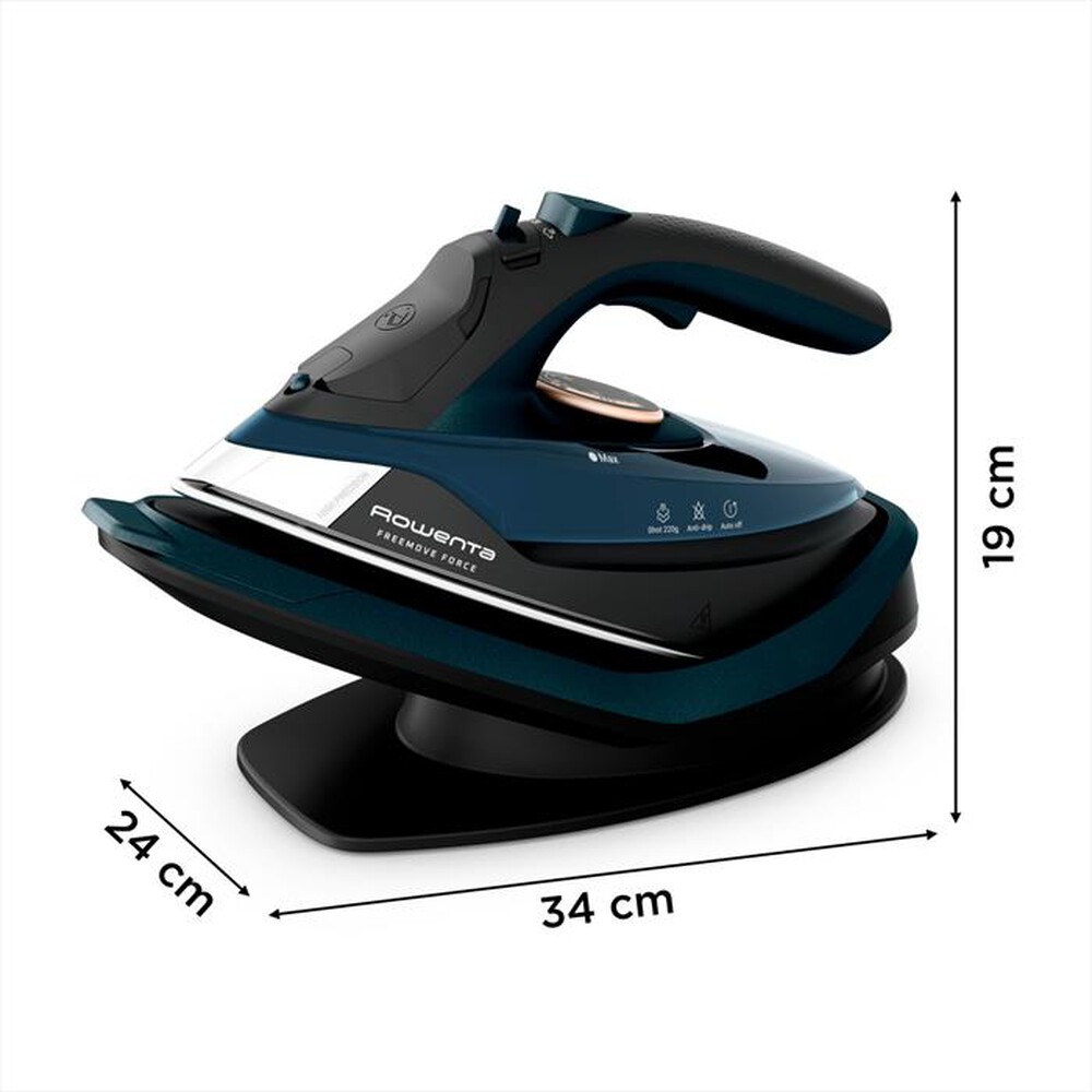 Immagine del prodotto ROWENTA - Ferro da stiro senza filo Freemove Force DE6725D1-Nero/Trust