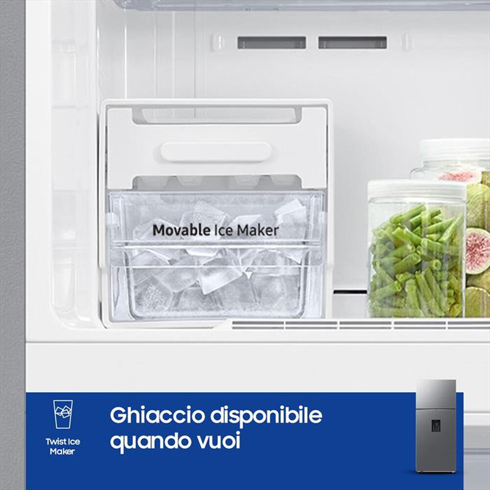 "SAMSUNG - Frigorifero 2 porte RT53DG7B14S9EF Classe E 528 lt-Metal Inox"