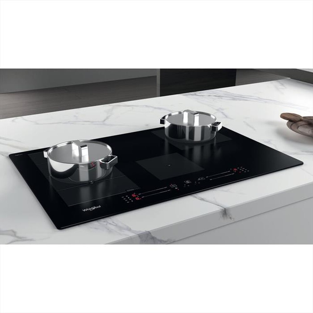 "WHIRLPOOL - Piano induzione WF S0377 NE/IXL HOB WP 77 cm-Nero"