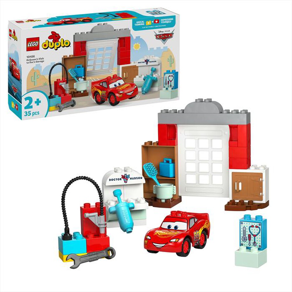 "LEGO - LA VISITA DI MCQUEEN ALLOFFICINA DI DOC-,"