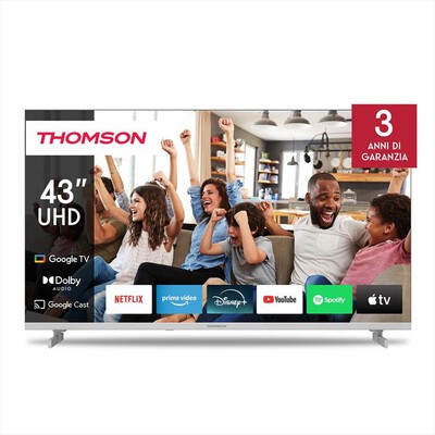 THOMSON - Smart TV LED UHD 4K 43" 43UG4S14W-Bianco