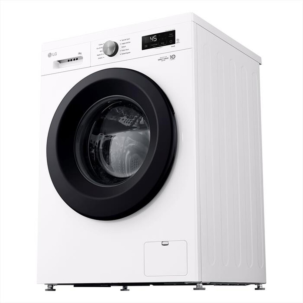 "LG - Lavatrice AI DD F4NX1008NWK SERIE X1 8kg Classe A-Essence White"