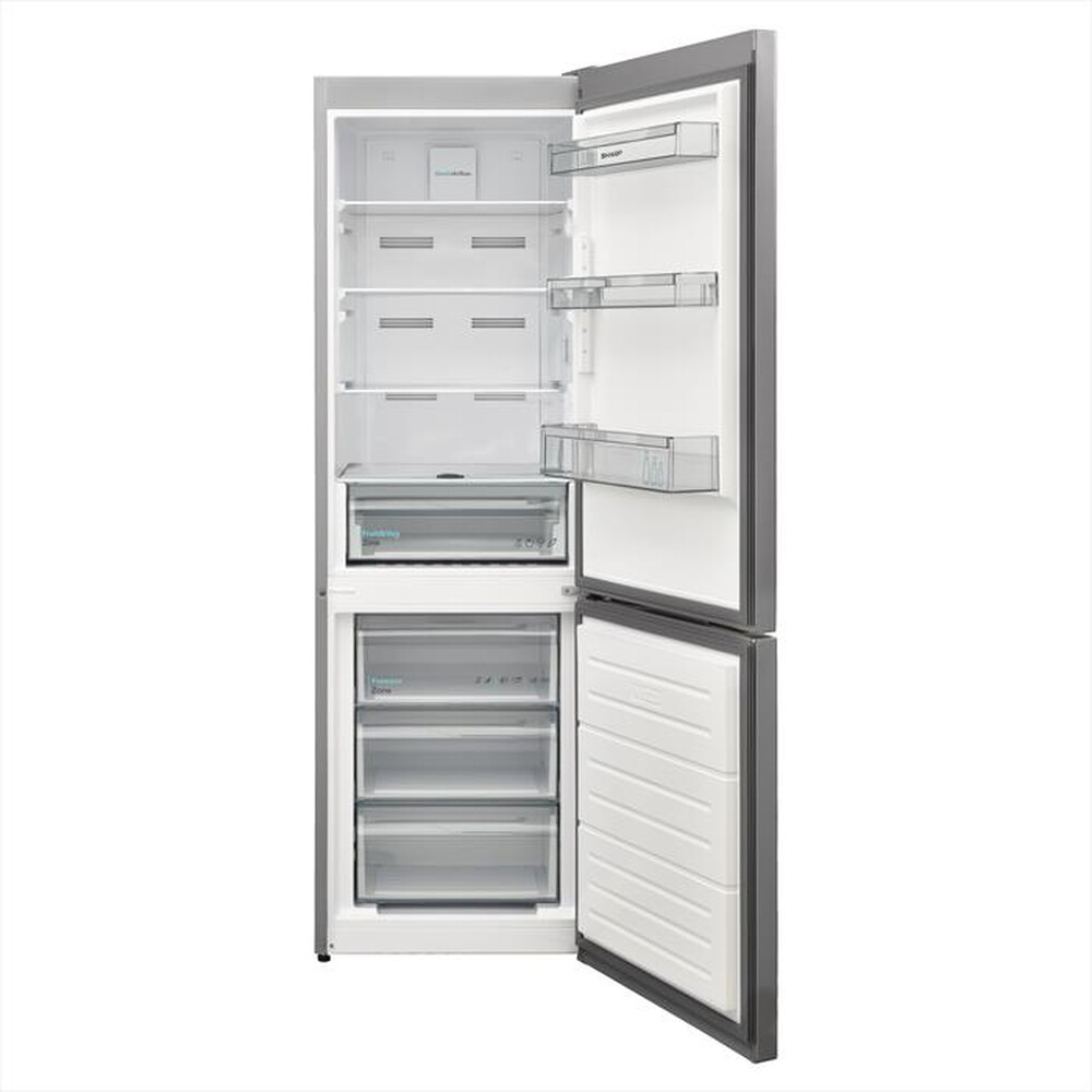 "SHARP - Frigorifero combinato SJ-NBA11DMXPE Classe E 331lt-Pet Inox"