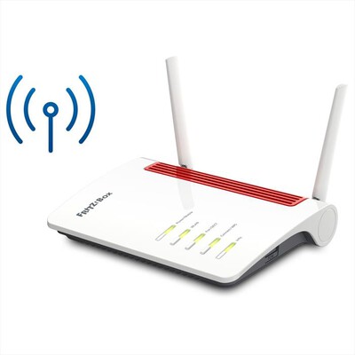FRITZ! - Modem router BOX 6850 4G-Bianco/Rosso