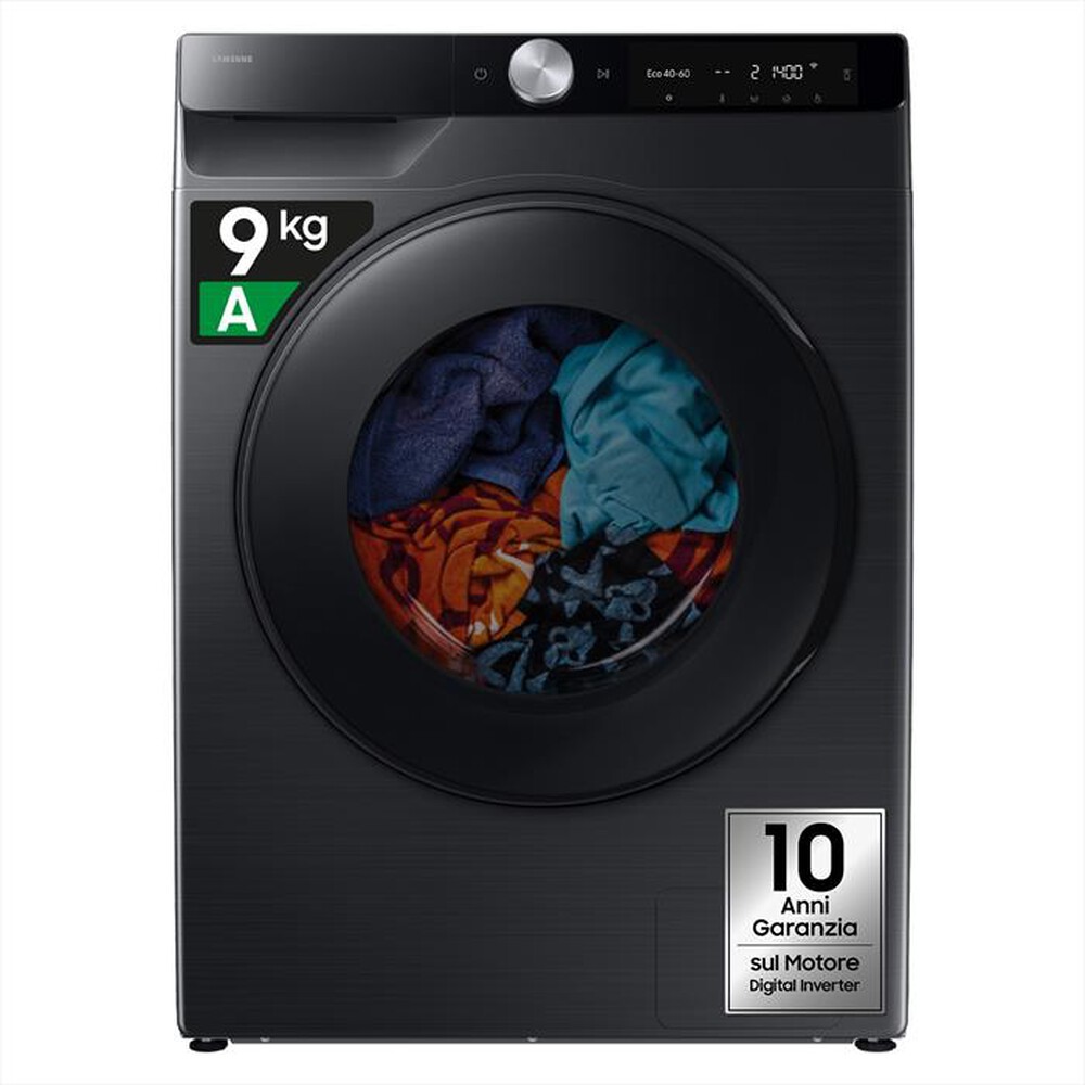 SAMSUNG - Lavasciuga WD90DG6G94BBU3 9/5KG Classe A-nera con obl&ograve; e display nero