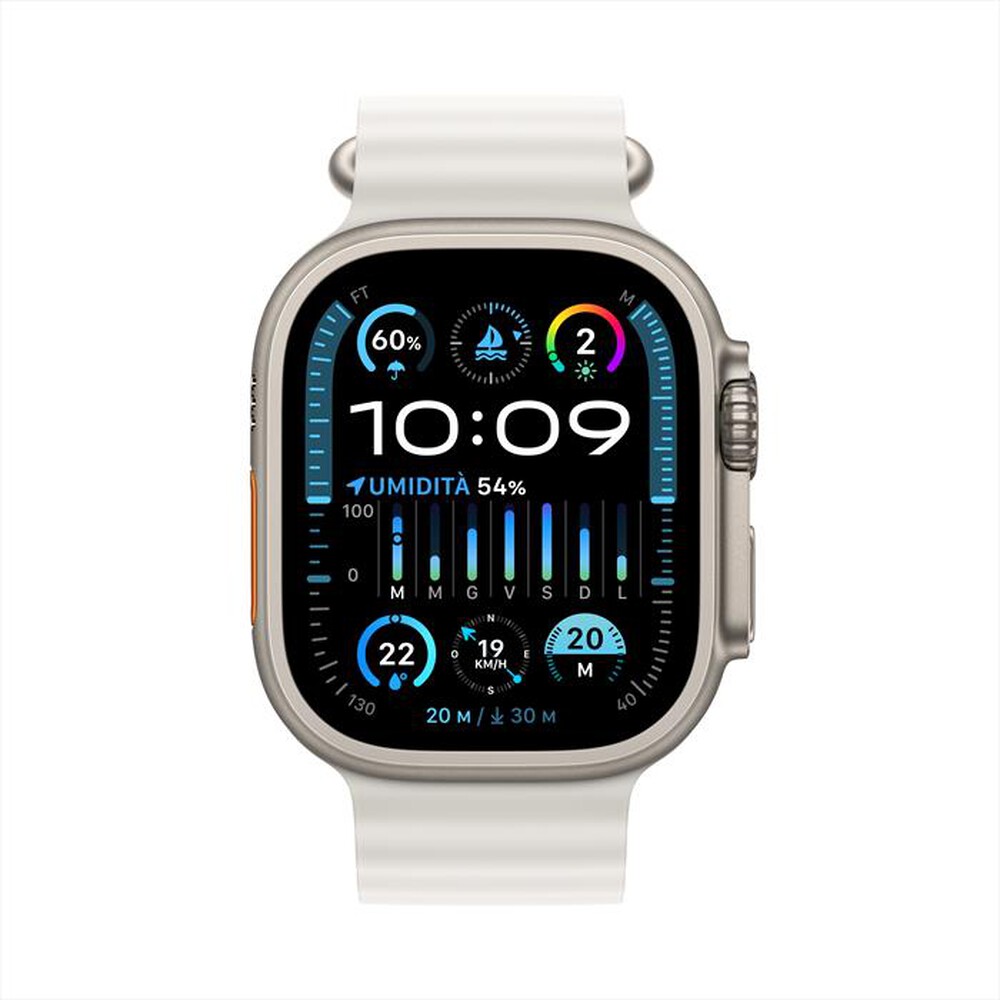 "APPLE - Watch Ultra 2 GPS + Cellular Cassa 49mm-Bianco"