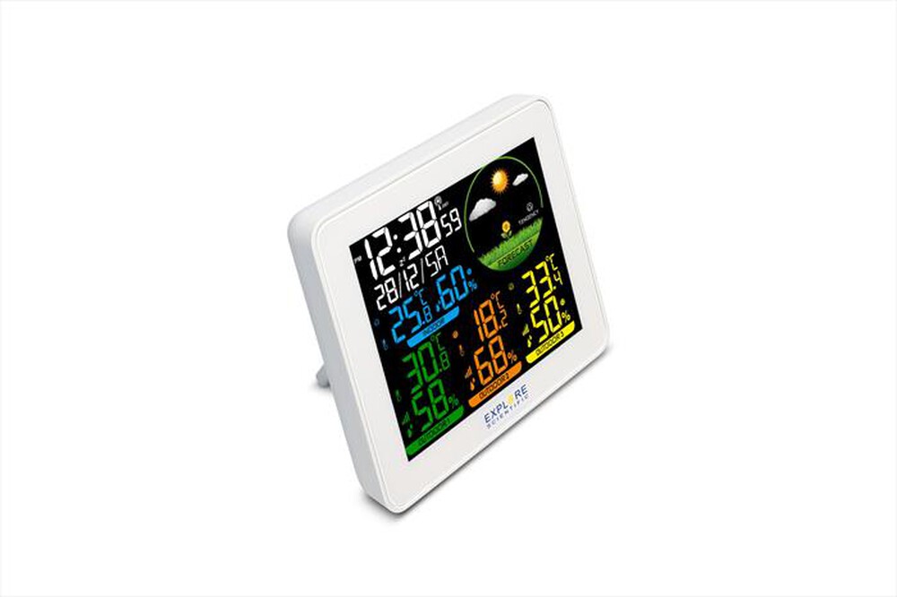 "EXPLORE SCIENTIFIC - WSH4005C STAZIONE METEO RADIO-CONTROLLATA-White"