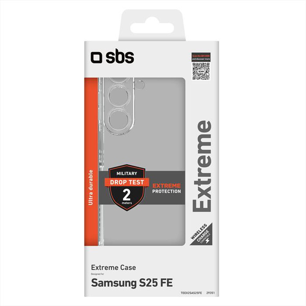 Immagine del prodotto SBS - Cover Extreme 2 per Samsung S25 FE-Trasparente