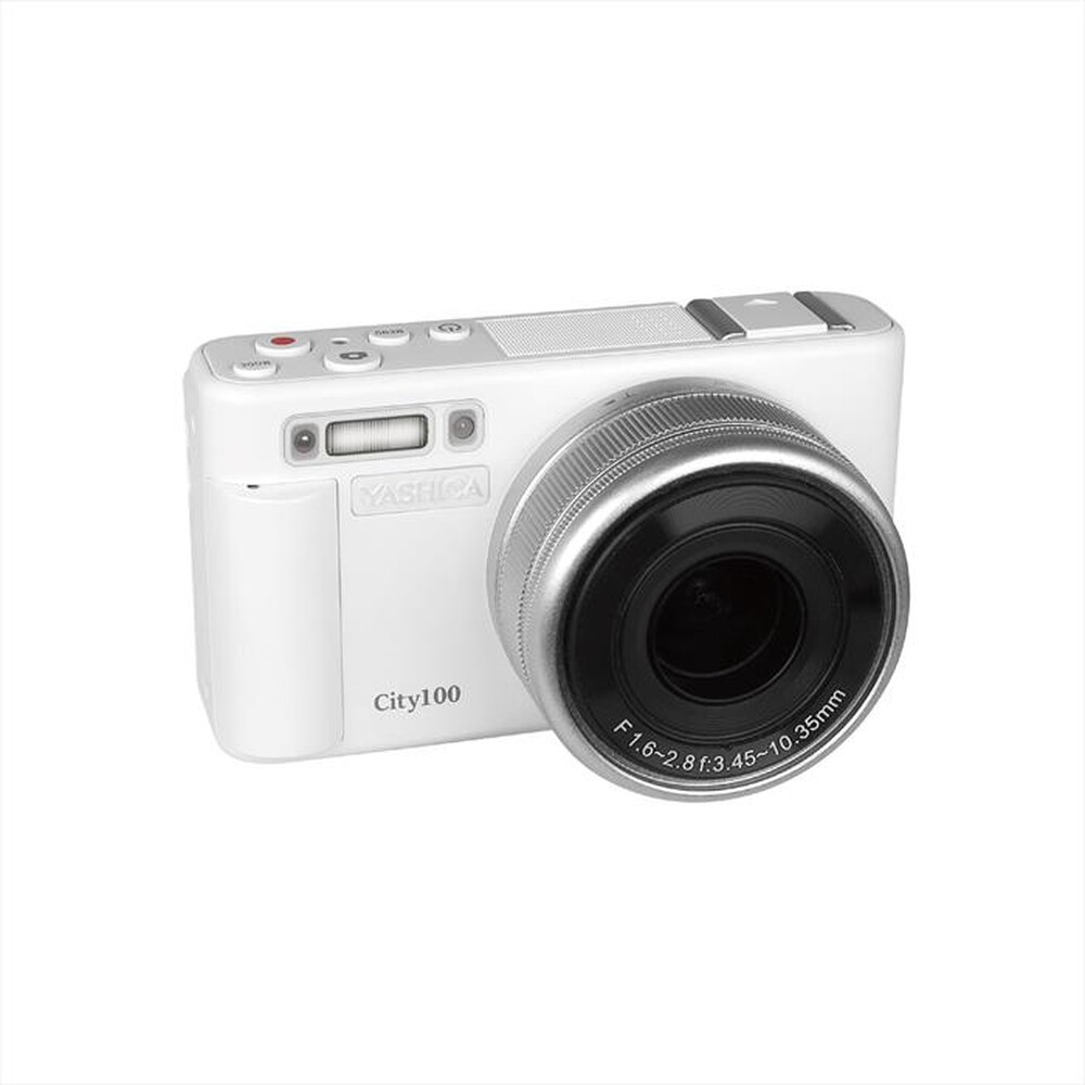 "YASHICA - Fotocamera digitale compatta CITY 100-Bianco"