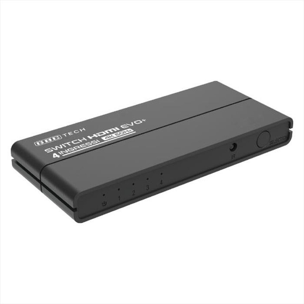 "GBC - SWITCH HDMI 4K@60HZ HDR 4 INGRESSI CON TELECOMANDO-Nero"