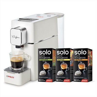 POLTI - Macchina da caffè Coffea S15W + 54 CIALDE-Bianco