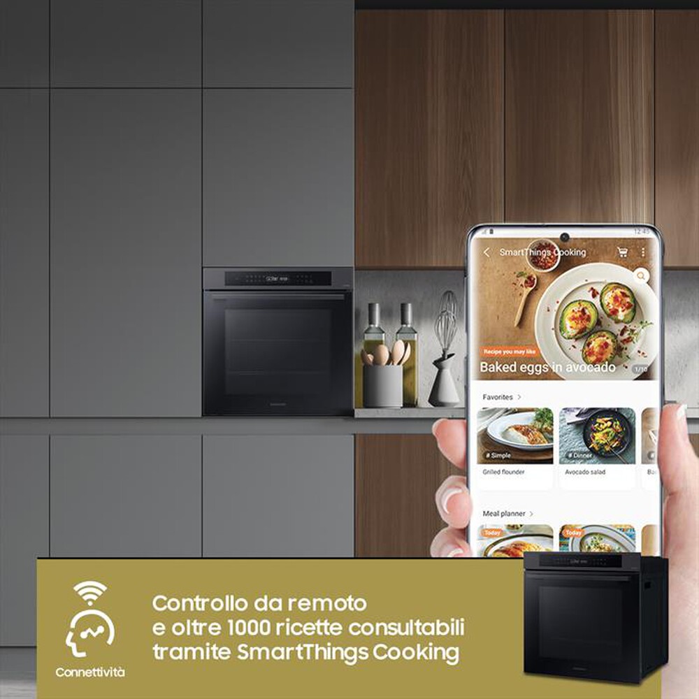 "SAMSUNG - Forno incasso elettrico NV7B4040VBB/U5 Classe A+-black inox"