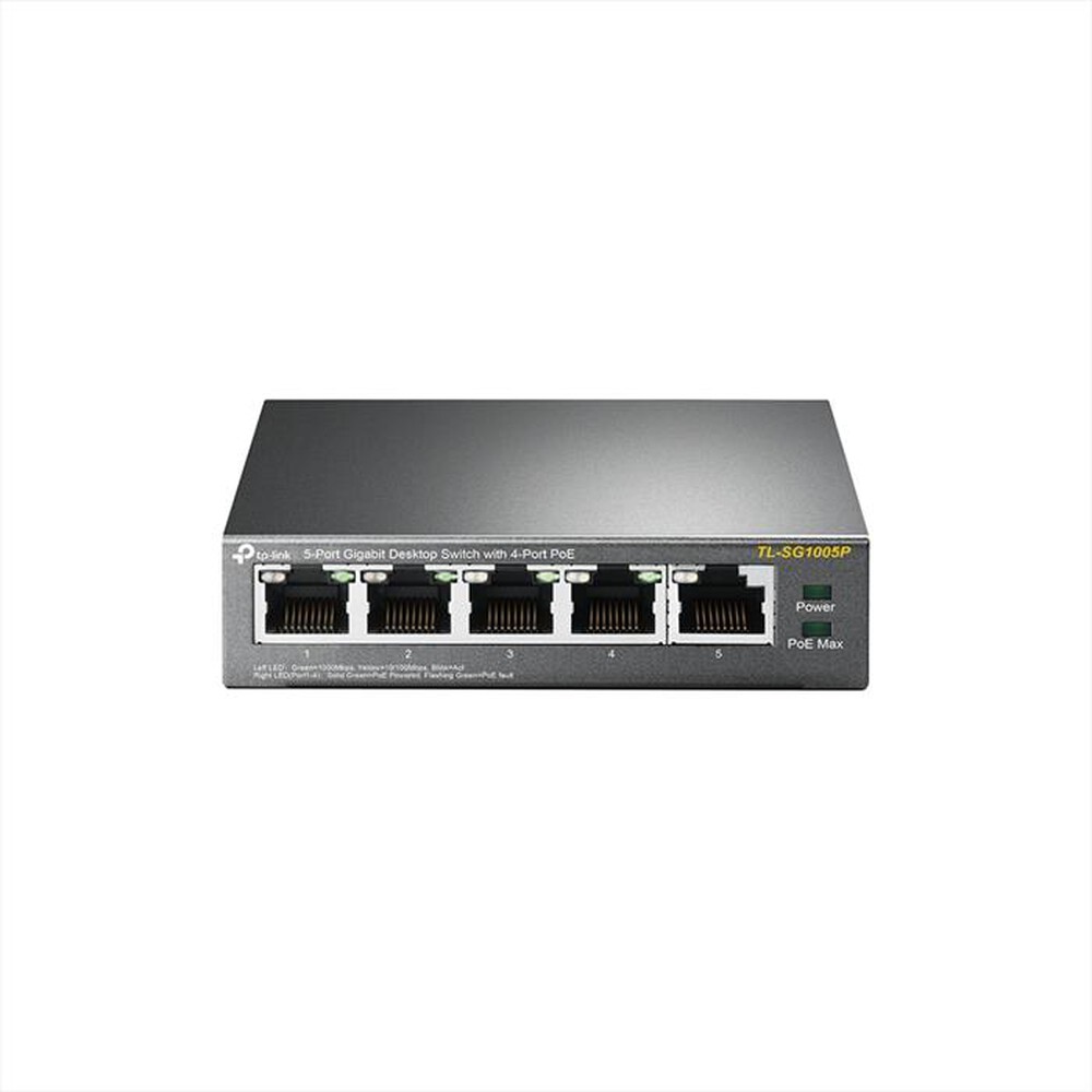 "TP-LINK - SWITCH DESKTOP 5 PORTE GIGABIT, 4 PORTE POE"