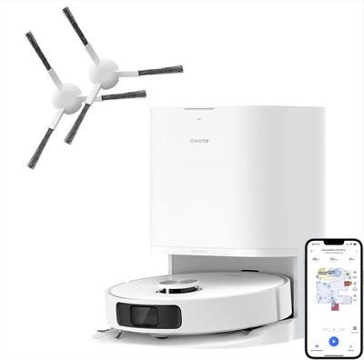 DREAME - Aspirapolvere robot L10 Prime Combo + 2 side brush-Bianco