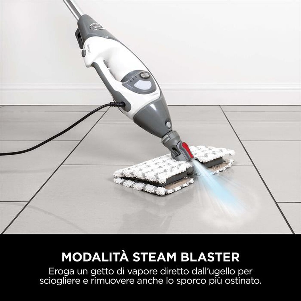 "SHARK - Scopa a vapore 2 in 1  KLIK 'N' FLIP S6005EU-Bianco"