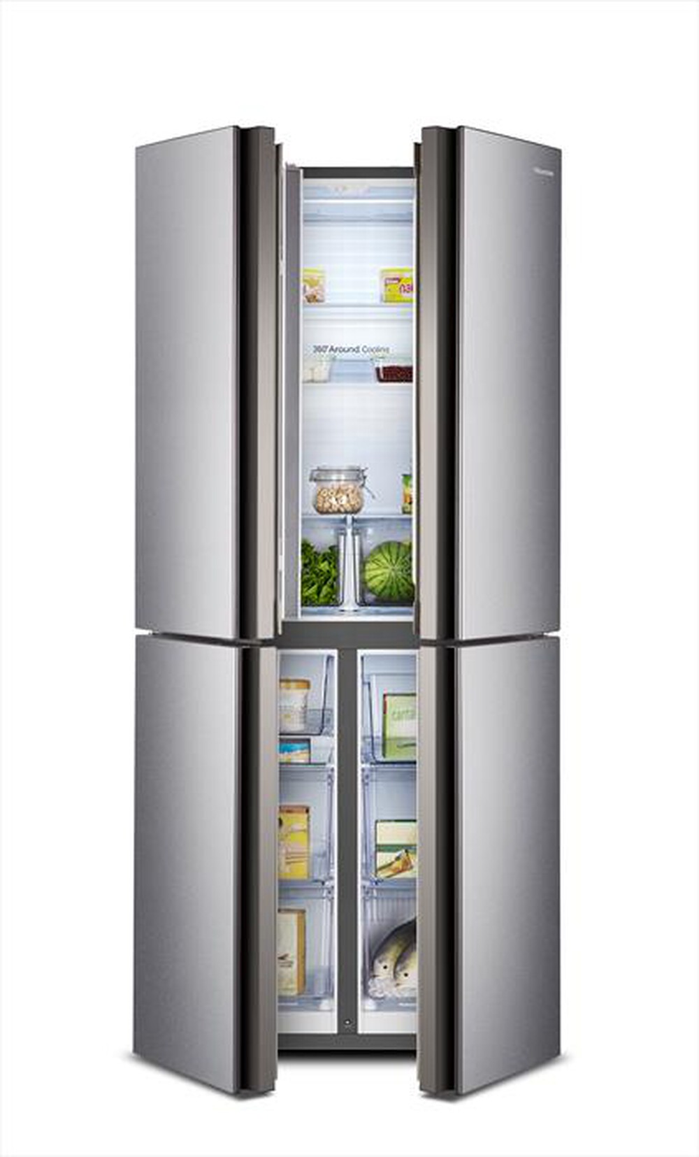 "HISENSE - Frigorifero 3 e più porte RQ515N4AC2 Classe E 467l-Inox look"