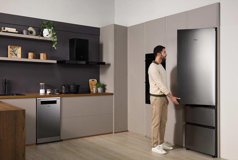 Immagine del prodotto HAIER - Frigorifero Combinato 414L HTR3620CNMG Classe C-Argento