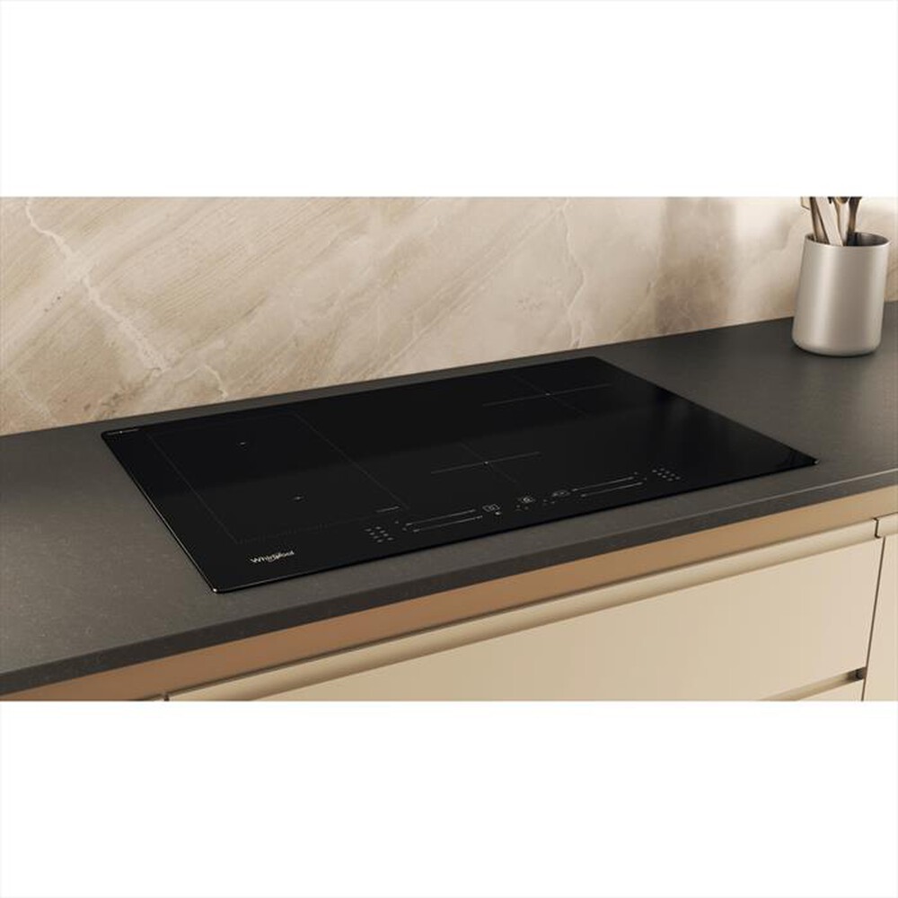 "WHIRLPOOL - Piano induzione CLEANPROTECT WL S2177 CPNE 77 cm-Nero"