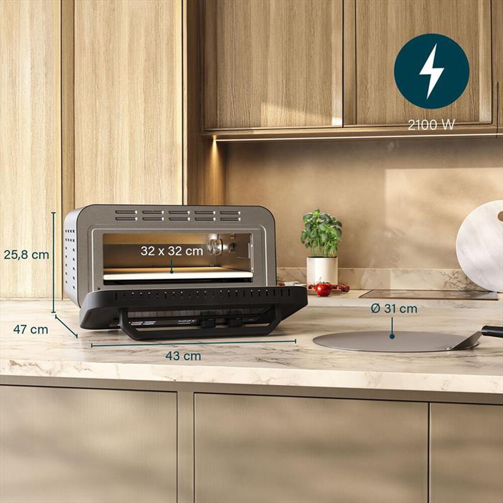 Immagine del prodotto PRINCESS - 112780 - FORNO PER PIZZA PRO MAX-Nero / Metallo