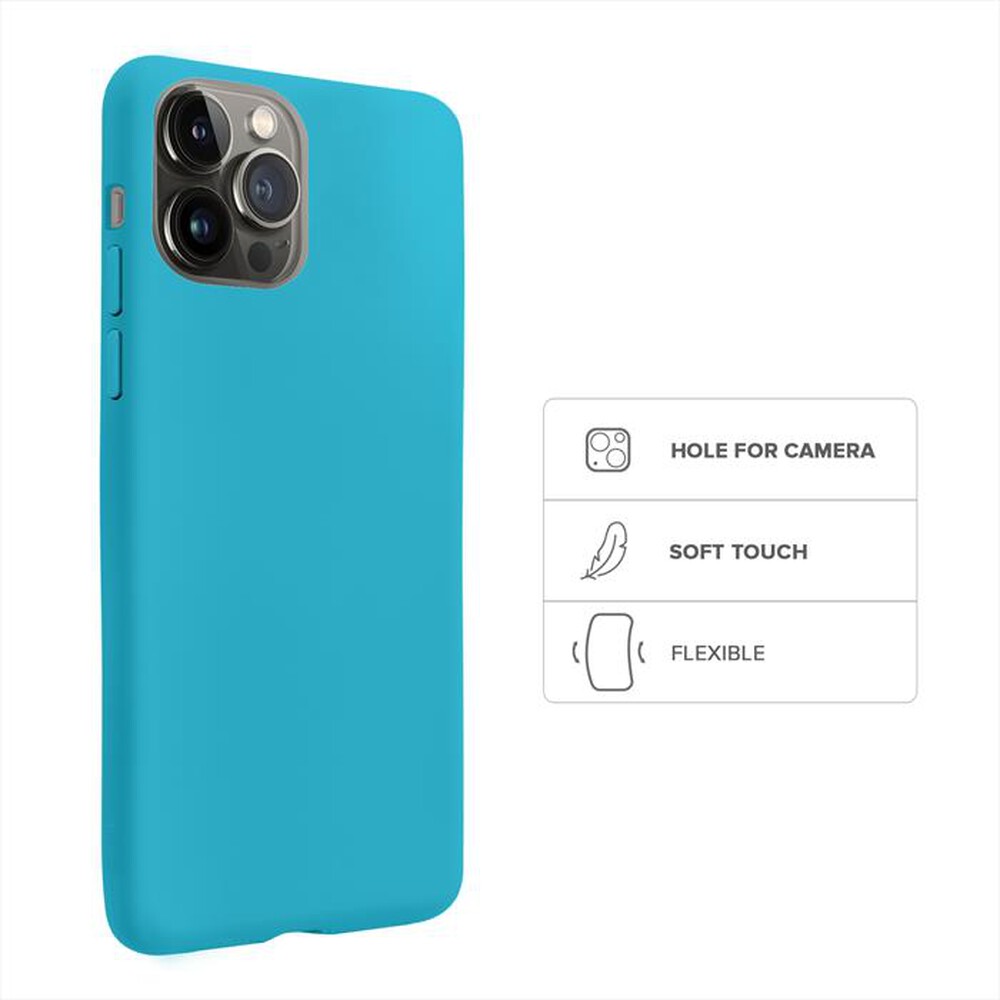 "SBS - Cover Rainbow TERBWIP1461PAQ per iPhone 14 Pro-Aquamarine"